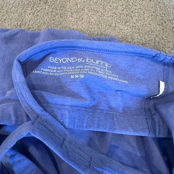 Beyond the Bump/Beyond Yoga -Soft Purple Maternity Tank Top and Biker Shorts Set - Picture 4 of 5